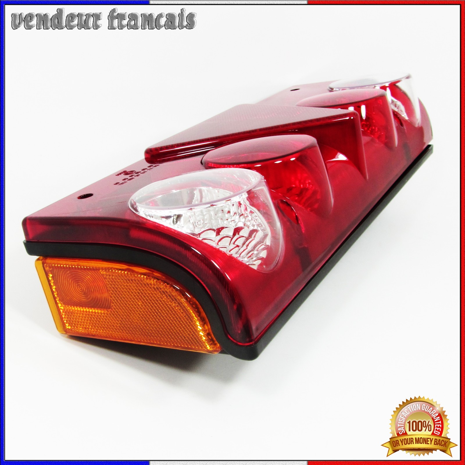 Feux arrière pour camion MAN et benne SCHMITZ pour sécuriser les manœuvres de nuit