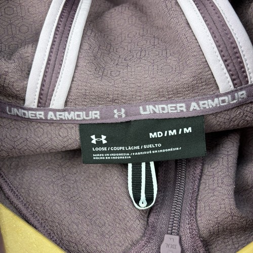 Under Armour Full-Zip Loose Light Jacket / Windbreaker, Plum Purple Women's Med - Picture 4 of 11