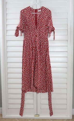 ANTHROPOLOGIE $179 Faithfull the Brand Nina Floral Midi Dress Size US 6 - Picture 9 of 10