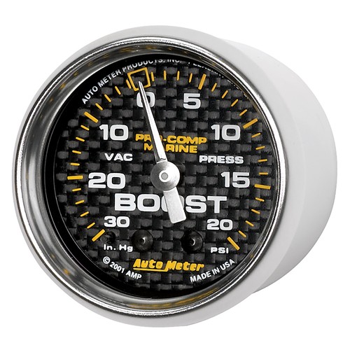 AutoMeter 200774-40 Marine Mechanical Vacuum/Boost Gauge - 第 2/3 張圖片