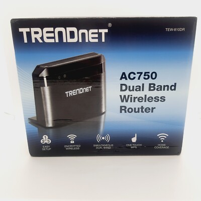 Trendnet TEW-810DR AC750 Dual Band Wireless Router Wi-Fi Wireless N & AC OpenBox