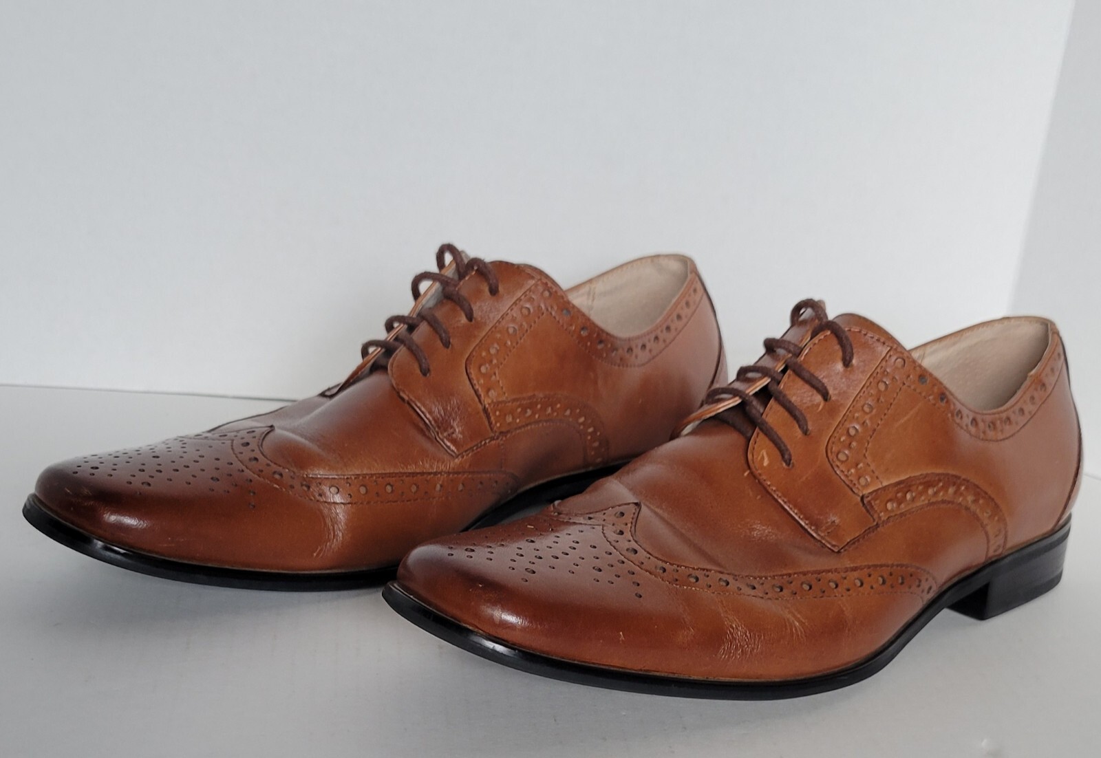 SAOLA Abito Oxford da uomo Stacy Adams 24738 221 marrone in pelle a 4 occhi punta ad ala US 9M