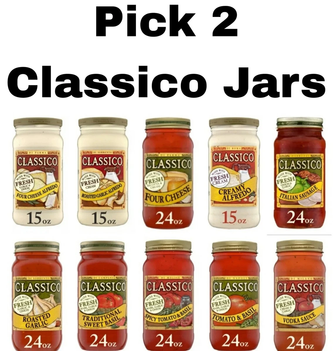 Classico Spaghetti Sauce Brands