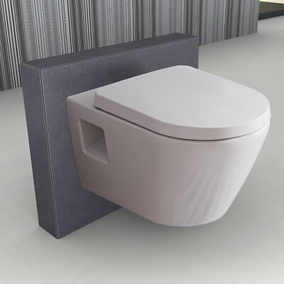 Spülrandloses Wand WC Softclose Deckel Hänge Toilette Nano BERNSTEIN VIVEO