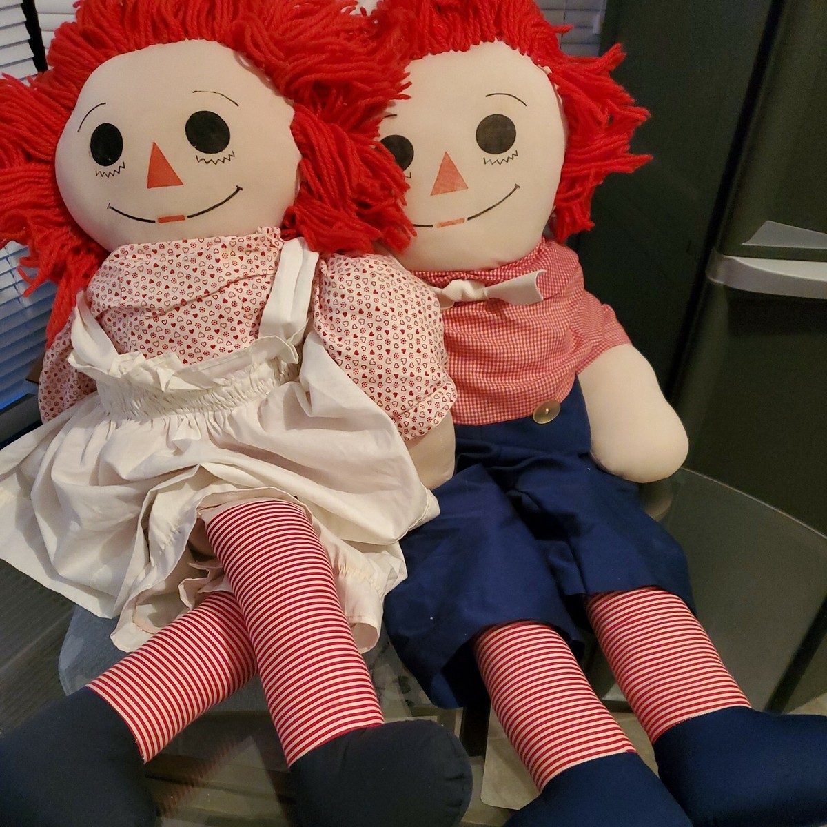 RAGGEDY ANN＆ANDYペア Vintage Raggedy Ann and Andy Pair 40