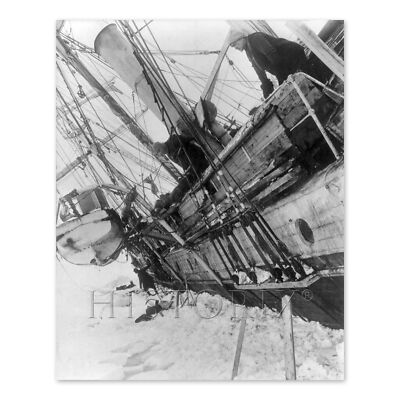 1916 Ernest Shackleton's Antarctic Endurance Expedition Photo Print Wall Art