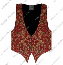 Victorian Vagabond Brocade Edwardian Western Gothic Steampunk Men's Vest