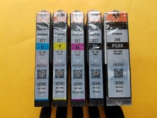 Genuine Canon 280 281 setup Ink Cartridges 5-Pack Full Set for TS6120 TS6220