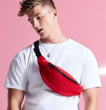 Plain Bum Bag Festival Money Belt Fanny Pack Purse Hip Wallet Travel Holiday Bag