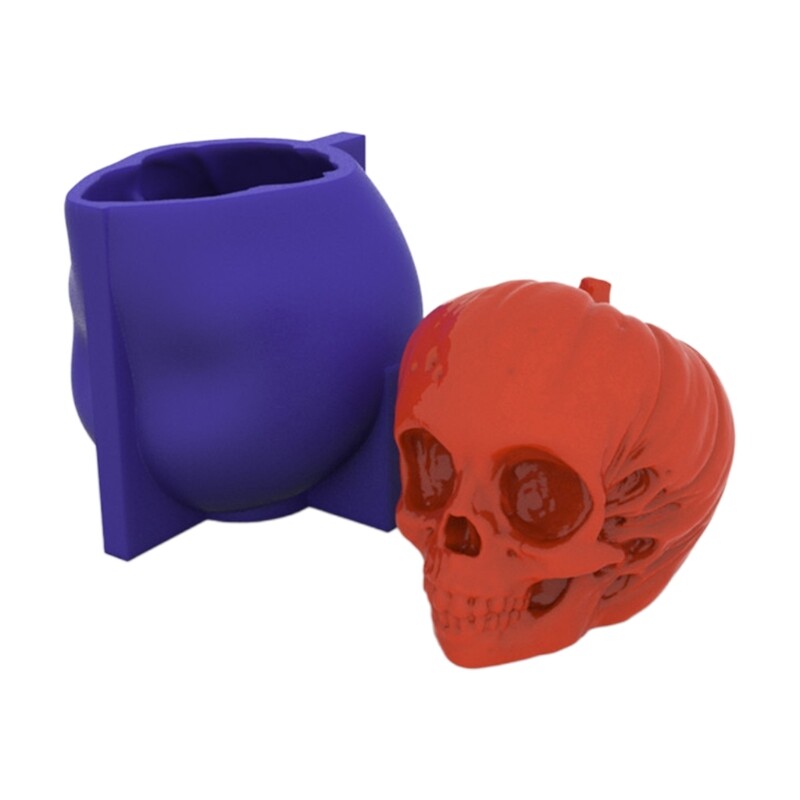 Halloween Pumpkin Skull Resin Mold Aromatherapy Silicone Mould