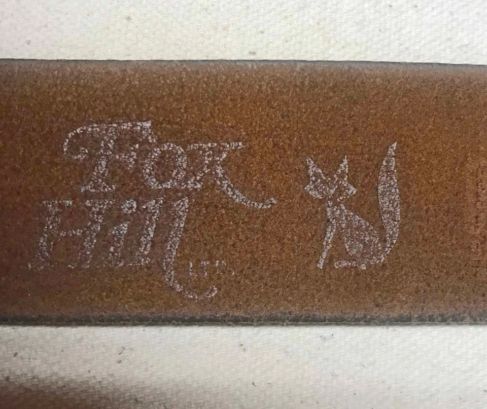 Arnés de cuero marrón genuino de grano completo 34/36, 1 1/2 de ancho Foto 4 de 4