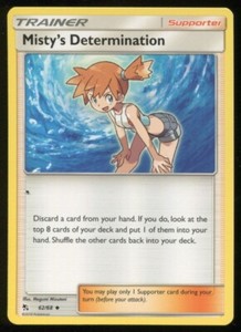 Pokemon Misty's Determination Hidden Fates Uncommon #62 Near Mint