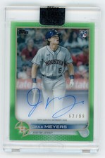 2022 Topps Clearly Authentic (2022 Topps) Green Jake Meyers RC (Astros)/99