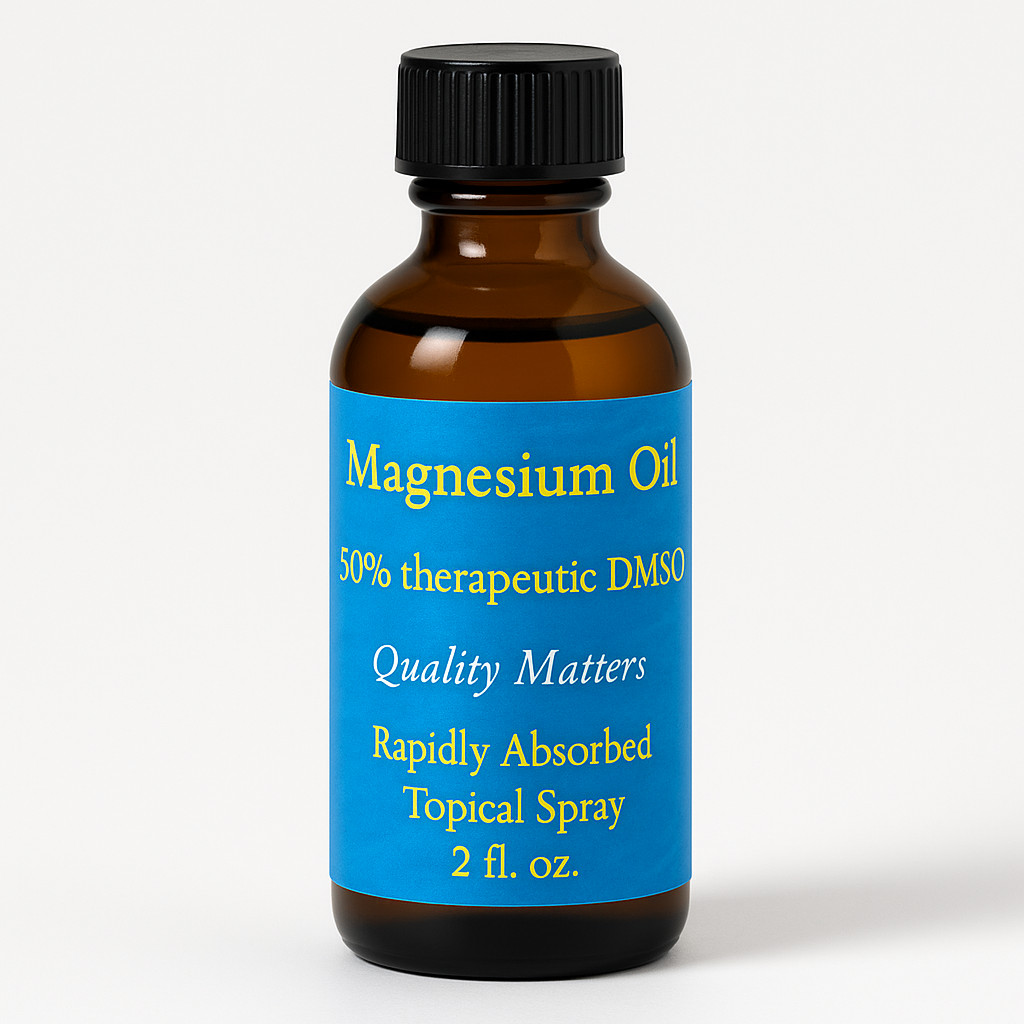 Magnesium Oil + 50% DMSO Spray 2 oz | Instant Knee Pain Relief | Free Shipping