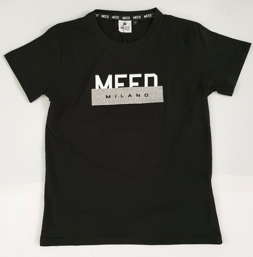 Maglia lunga nera T-shirt a maniche lunghe per Bambina | FASHIOLA.it