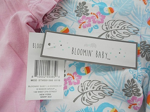 Set 2 pezzi top rosa e pantaloni floreali per neonate Bloomin Baby $22 taglia 12 mesi - 24Mth. - Foto 3 di 3
