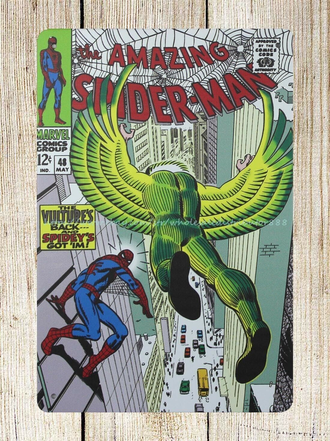 Amazing Spider-Man Comics Metal Tin Sign Wall Art Decor-image