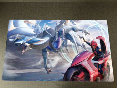 WVICM TCG Playmat WVICM 5D's Yusei Fudo Trading Card Game Mat Desk Pad &Bag