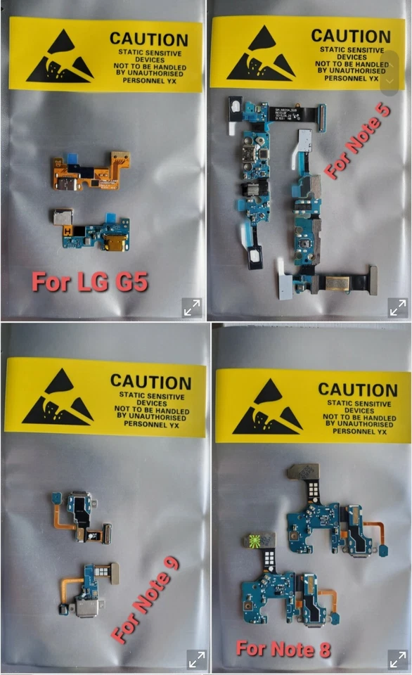 Charging Port Duck Flex Cable For Samsung Galaxy Note4 Note5 Note8 Note9 - Image 2 of 4