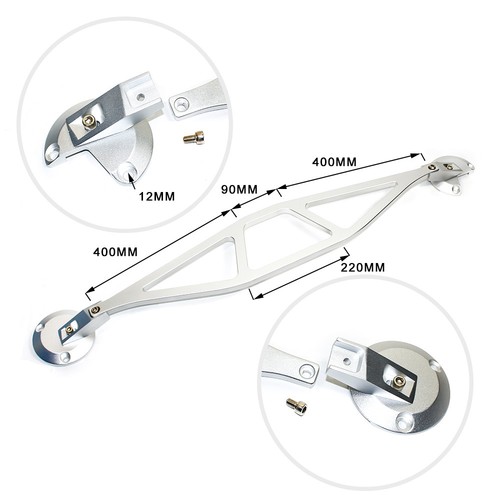 Silver Aluminum Front Upper Strut Tower Bar Brace For BMW E46 3 Series M3 9807 eBay