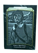 TREY GRIFFEY 2017 Goodwin Champions, Black & White Parallel #142. Football Colts