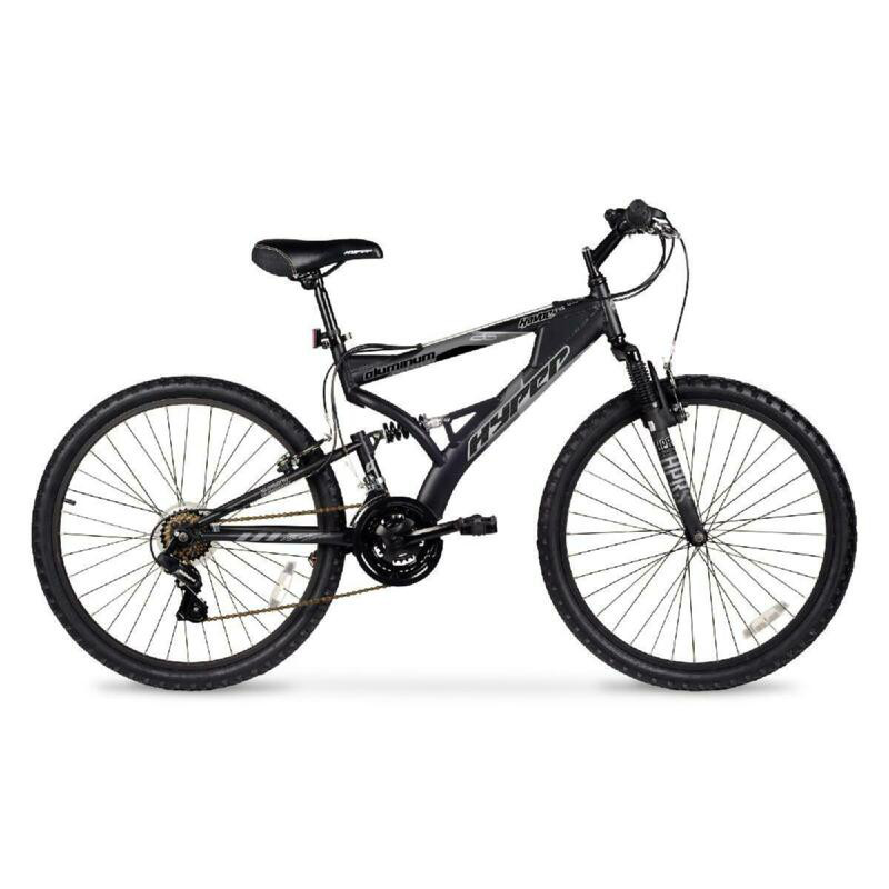 Hyper 26" Havoc Mens Mountain Bike Front Rear Suspension Black