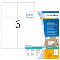 Herma 10317 Repositionierbare Adressetiketten A4 99,1X93,1 Mm Weiß Movables Papi