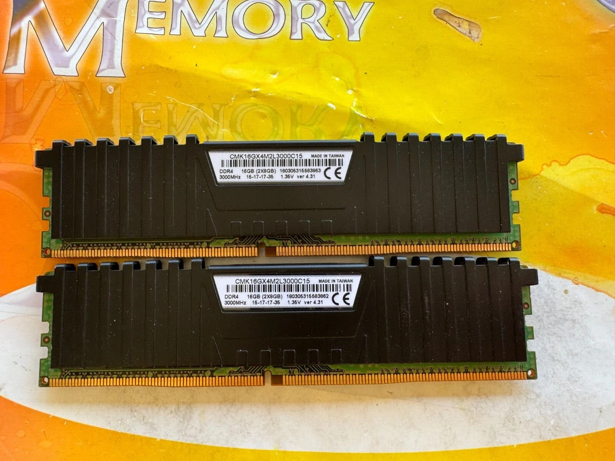 Corsair PC4-24000 (DDR4-3000) Bus Speed Computer RAM 8 GB Total