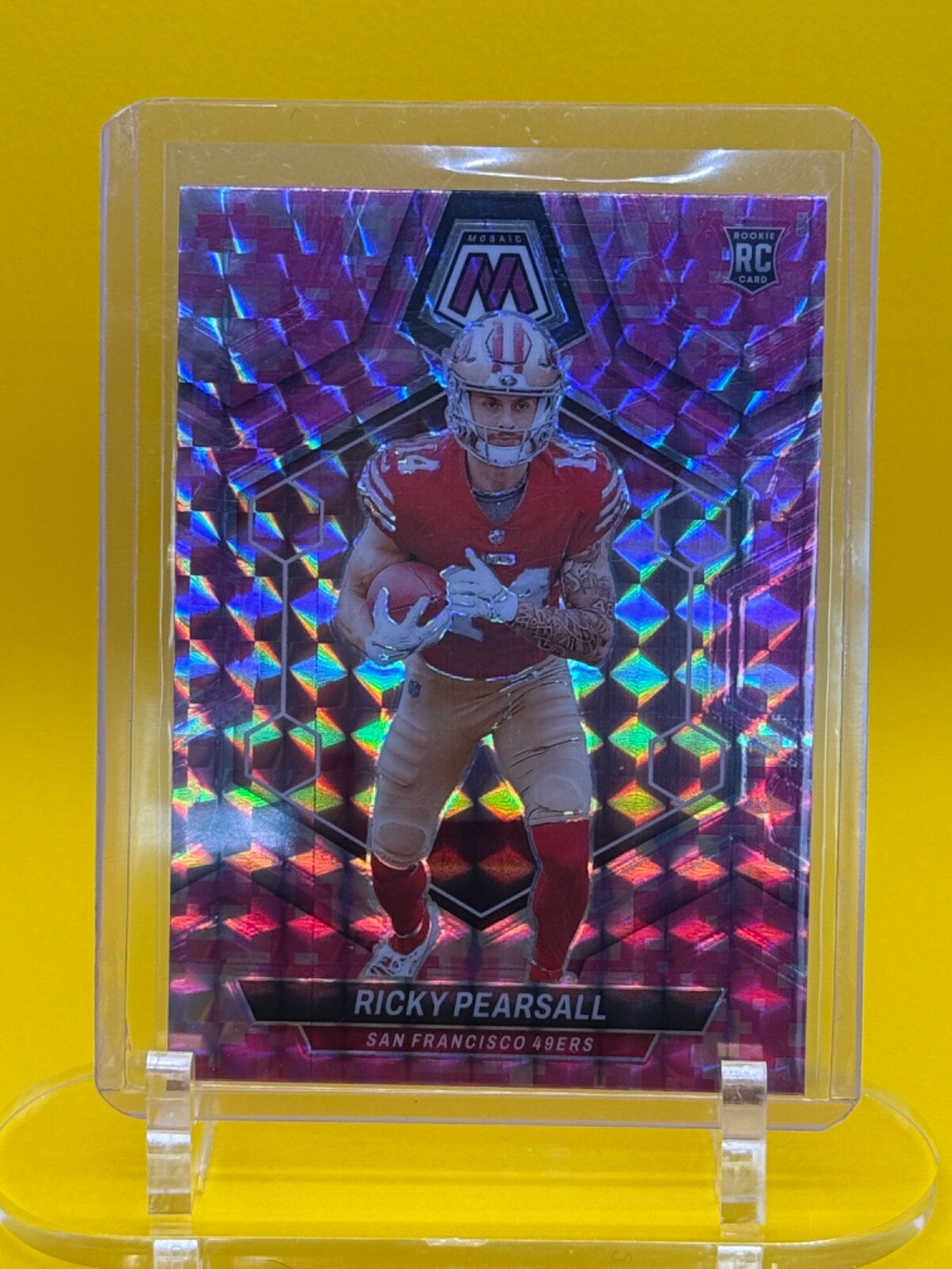 2024 Panini Mosaic - Rookies Ricky Pearsall #331 Pink Camo Mosaic Prizm (RC)