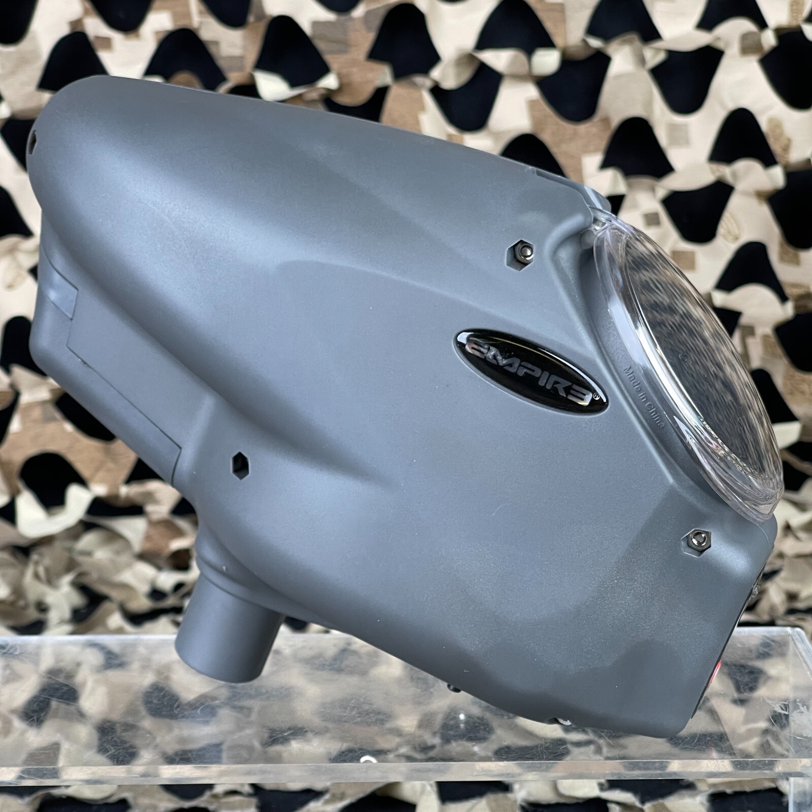 Empire Halo Too Paintball Hopper w/ Built-In Rip Drive - LE Matte Gray