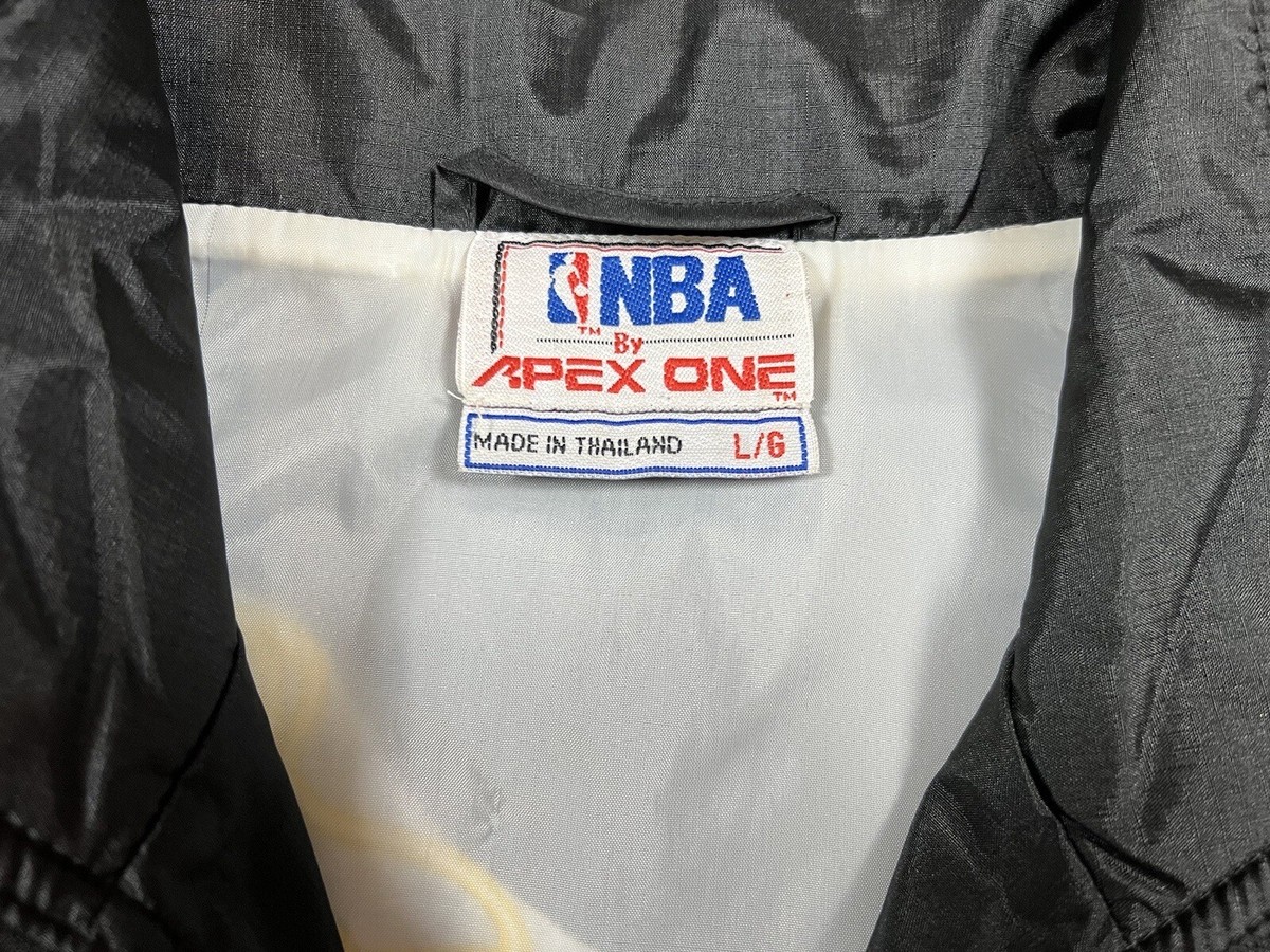 Vintage Apex NBA Miami Heat Zip Up Windbreaker Jacket Size