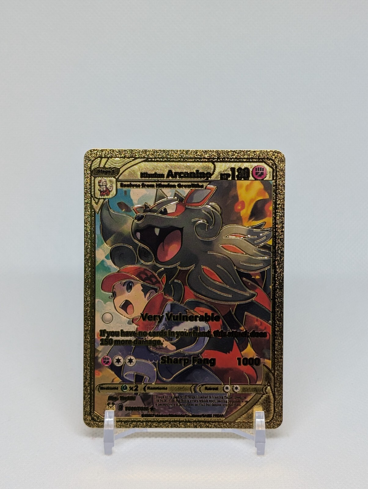 Pokemonš„Hisuian ARCANINE TG08/TG30š„GOLD FOILš„Lost Originš„Collectibleš„