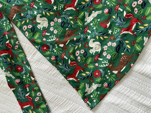 Mini Boden BNWT Green Red Christmas Tunic Dress Age 9-10 Years Holly Robin Deer - Picture 11 of 12