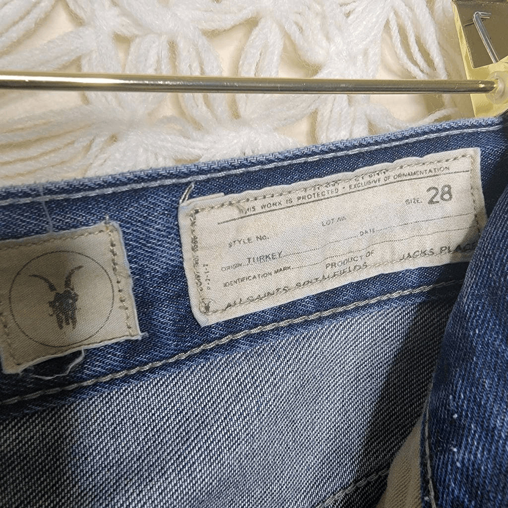 Allsaints Spitalfields Distressed Button fly Medi… - image 3