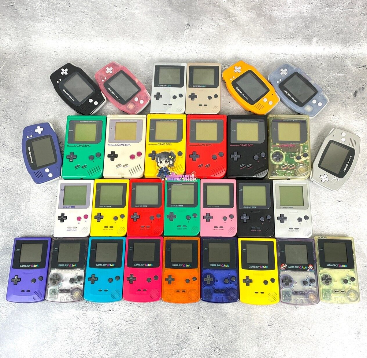 Nintendo Gameboy Consoles Original Pocket Light Color Nintendo Gameboy Consoles Original Pocket Light Color