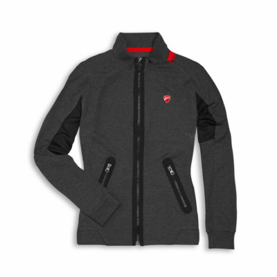 Ducati D-Attitude Women's Sweatjacket Sweatshirt Sweater LADY Grey NEW!! %%%%