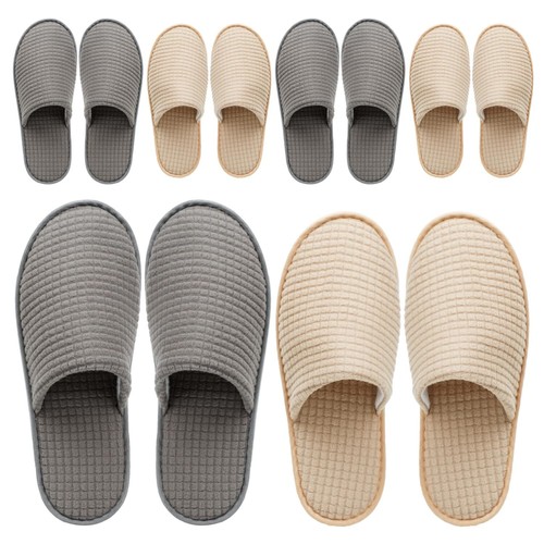 6 Pk Spa Slippers, Non Slip Disposable Slippers For Guest, Bedroom/Hotel Slipper - Picture 2 of 9