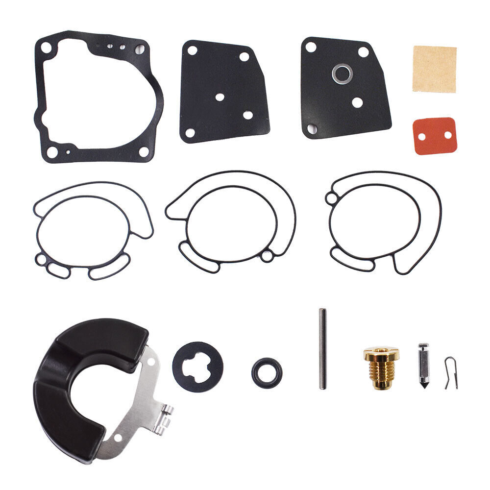 3-Pack Johnson Evinrude Carburetor Rebuild Kit For V4 V6 90 Deg - Fits 435442, 436852, 438996
