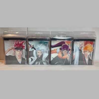 Bleach TCG Seireitei 4 Deck Tins Lot Ichigo Renji Toshiro and Yoruichi