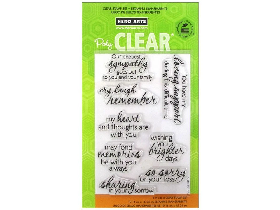 Lote de estampillas transparentes Hero Arts polietileno para elegir Foto 3 de 4
