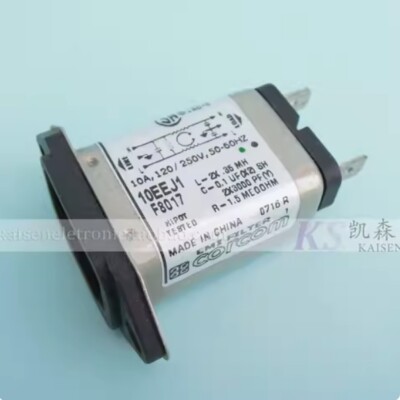 1PCS NEW FOR 1-6609006-3 IEC Corcom 10A UL socket filter