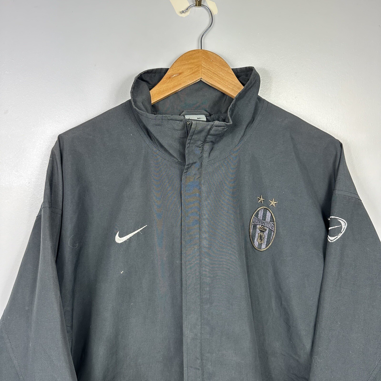 SACAI X NIKE Giacca da pista Nike Juventus vintage calcio nera anni 2000 taglia uomo XL