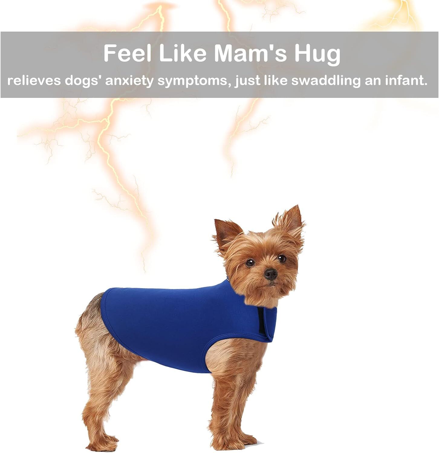 Pet Dog Calming Shirt Coat Dogs Thunder Shirt Dog Jacket Dog Anti