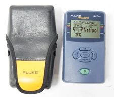 Fluke NetTool 10/100 Inline Network Connectivity Tester with Case