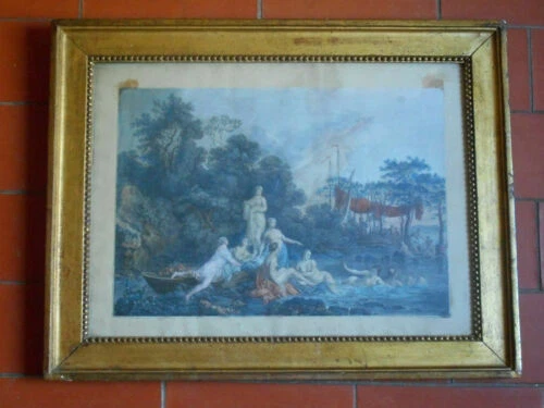 Cadres du XIXe siècle dorés en bois