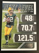 2021 Score Next Level Stats #NL4 Aaron Rodgers Green Bay Packers
