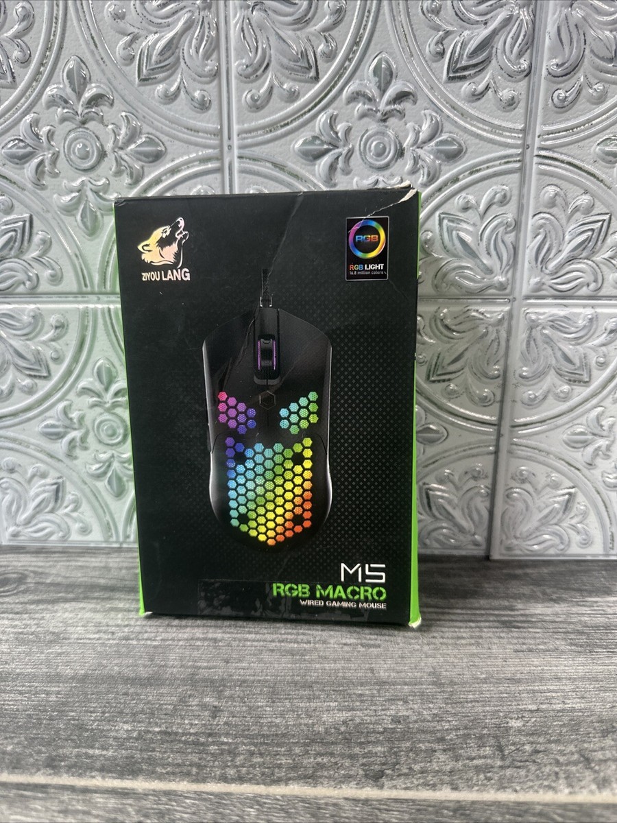 Gaming Mouse RGB Lights Wired M5 E-Sports Mouse Ziyou Lang