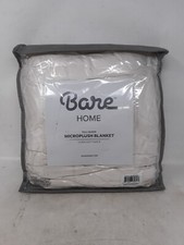 Bare Home Microplush Fleece Blanket - Off White