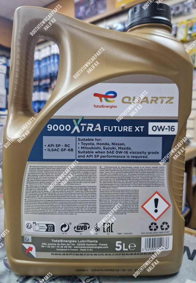 TOTAL QUARTZ 9000 XTRA FUTURE XT 0W16 API SP ILSAC GF-6B TOYOTA HONDA