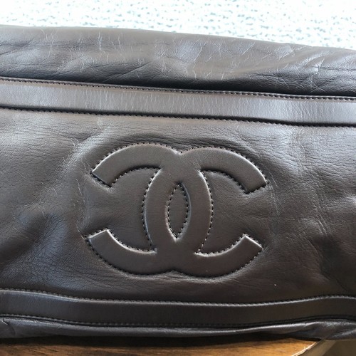 CHANEL Coco Cocoon Lamb Skin Puffer Tote Bag Shoulder Bag Brown EUC - Picture 18 of 18